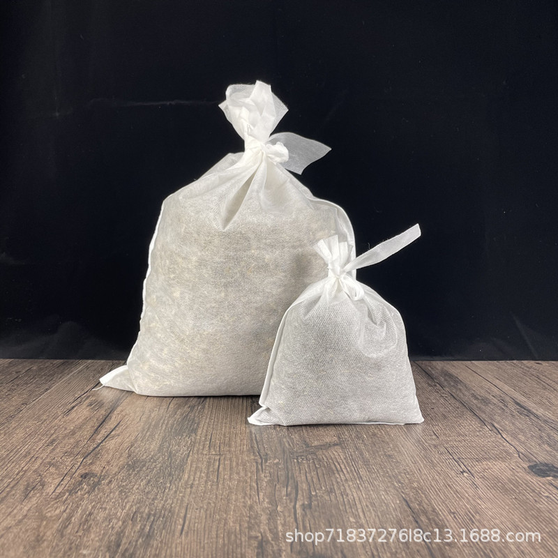 加厚55*60cm绑口无纺布袋煎药袋隔渣袋一次性中药袋过滤袋束口袋