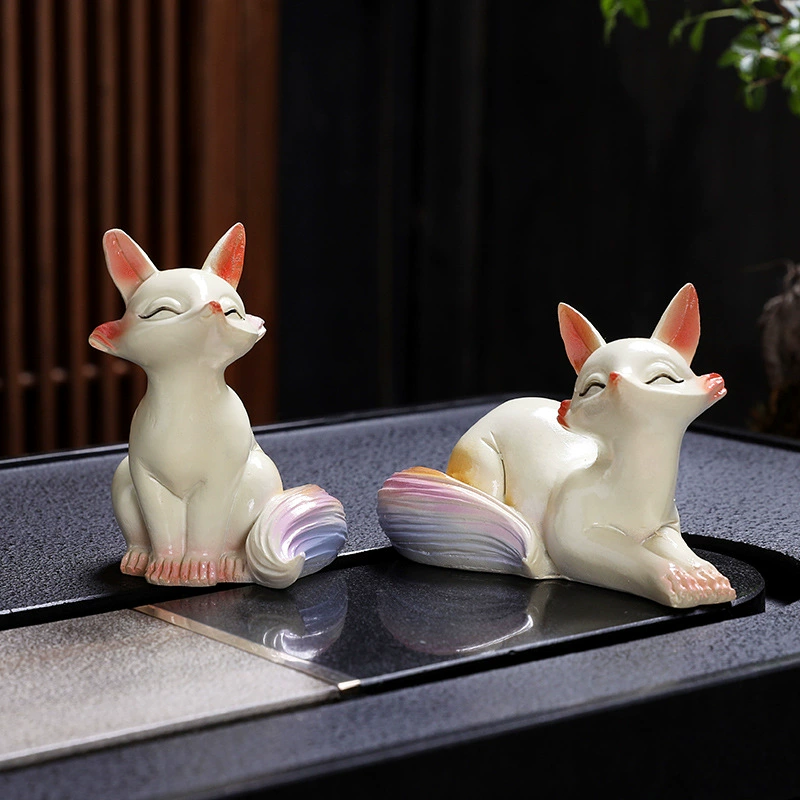 Table tea set with accessories, fox, raccoon, wholesale