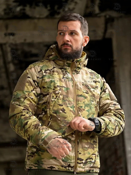 Travel winter water repellent camouflage down jacket