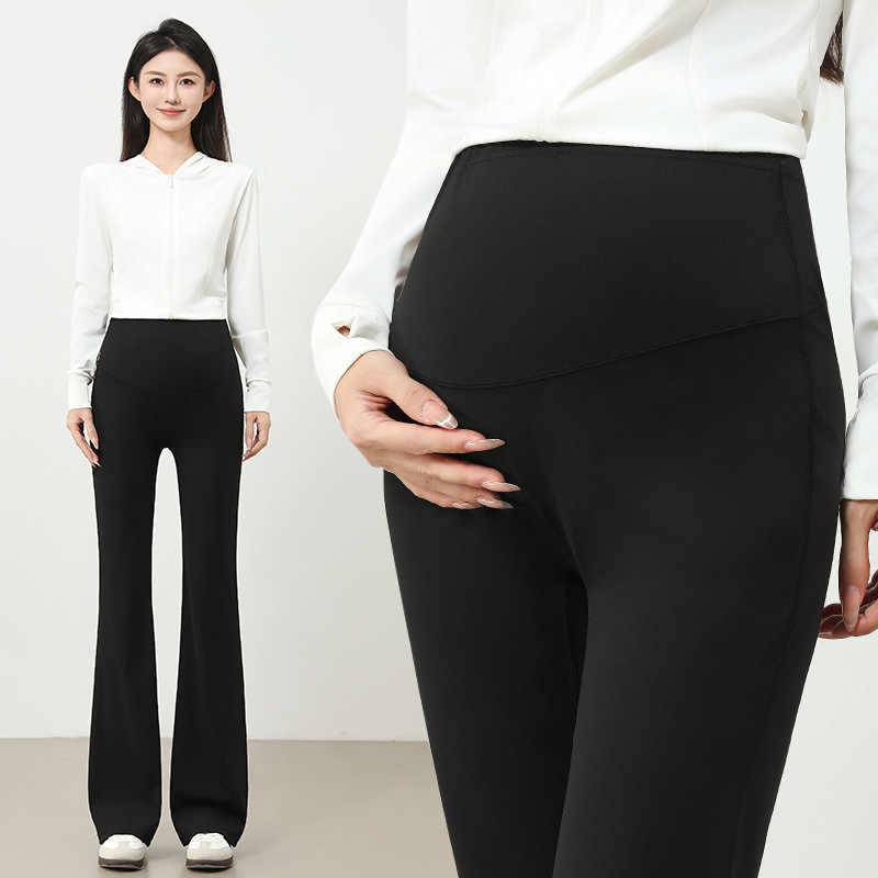 Maternity pants for autumn and winter, outerwear yoga pants, belly support leggings, flared pants, shark pants, autumn long pants, maternity wear Maternity pants for autumn and winter, outerwear yoga pants, belly support leggings, flared pants, shark pants, autumn long pants, maternity wear