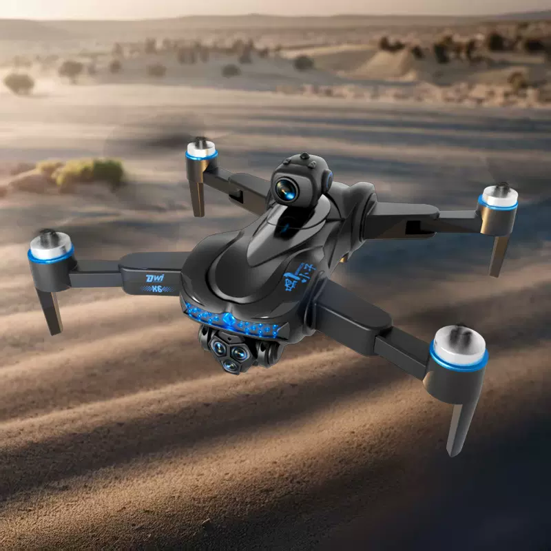 跨境X6无人机自带屏幕无刷避障遥控飞机一键空投航拍四轴飞行器