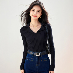 韩版小众高级感针织打底衫女2025秋季新款职场通勤显瘦百搭上衣潮