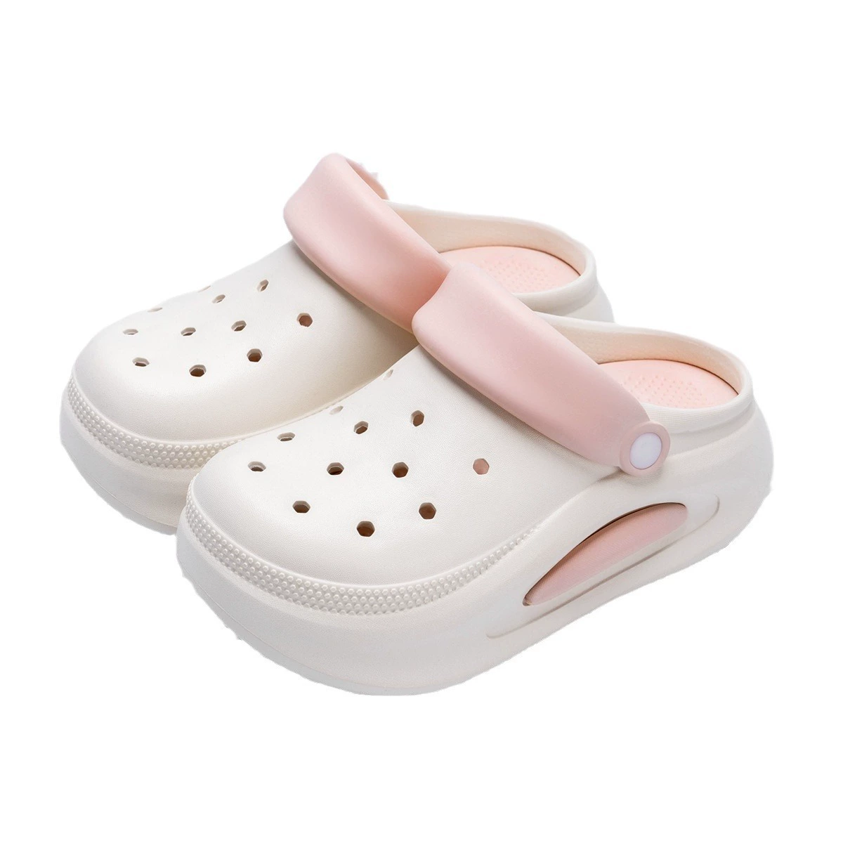 Beach slippers, non‑slip double‑layer perforated design, lightweight, sizes 36–41