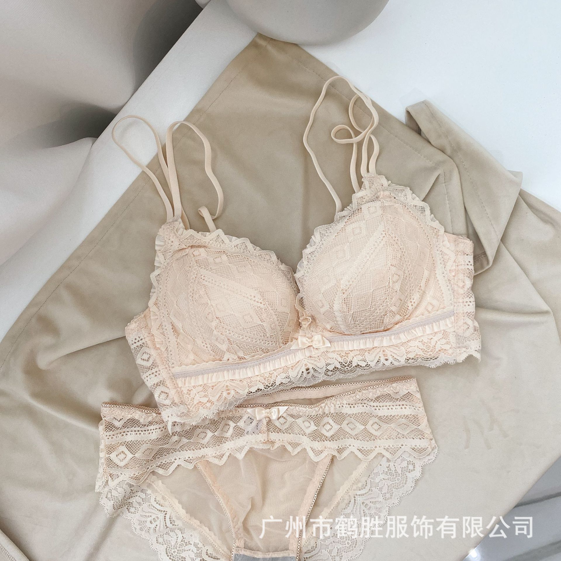 Ventas directas de fábrica Comercio electrónico transfronterizo Sudeste de Asia Vietnam Tailandia Lace de mujer delgado pecho pequeño recogido sujetador Tovin image 7