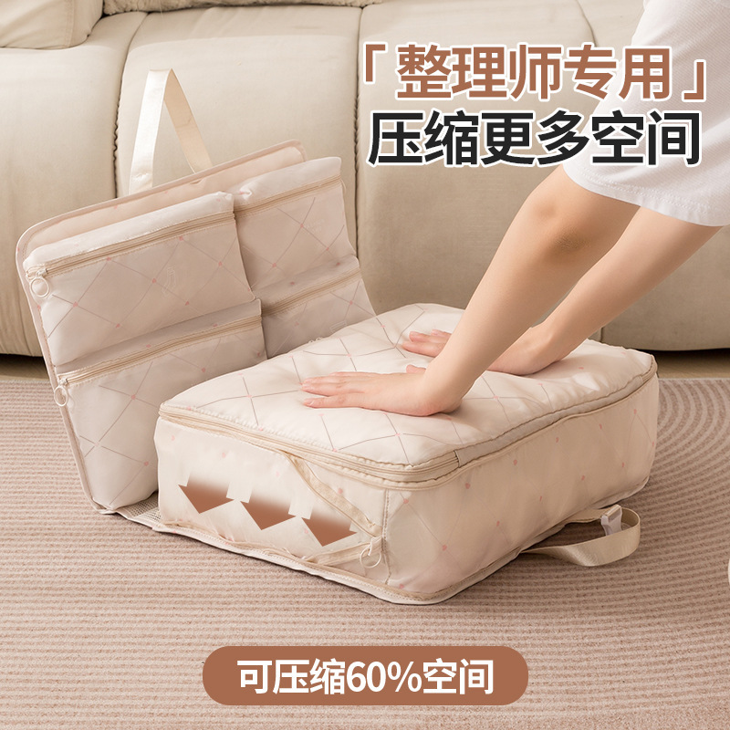 Seven-In-One Hanging Bag Compression Storage Bag, Large Capacity, Portable Travel Storage Bag for Underwear, Socks, and Clothing with Compartments Seven-In-One Hanging Bag Compression Storage Bag, Large Capacity, Portable Travel Storage Bag for Underwear, Socks, and Clothing with Compartments