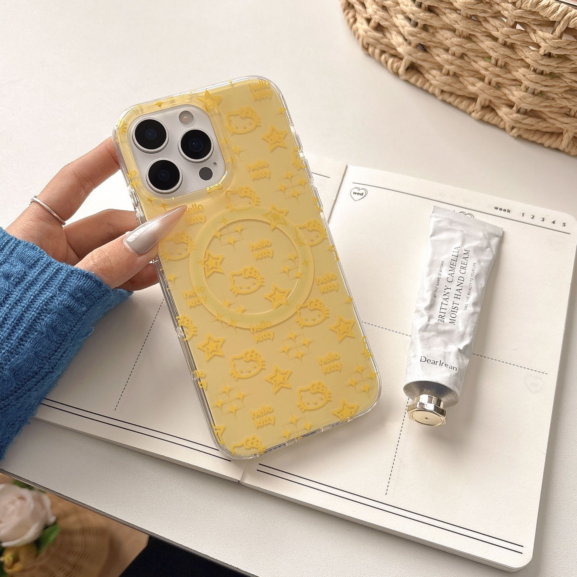 Apunción magnética de una sola carcasa-amarillo pantalla completa estrella KT avatar RJ