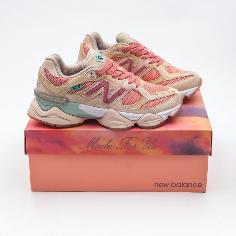 Ins Hot-Selling Sports Shoes Nb9060 Pink Elephant Hoof Summer Breathable Inner-Enhanced Couple's Versatile Fashion Running Shoes