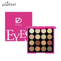 POPFEEL 16-цветные тени для век перламутровые матовые землистые тени для век палитра трансграничной экспортной палитры для макияжа