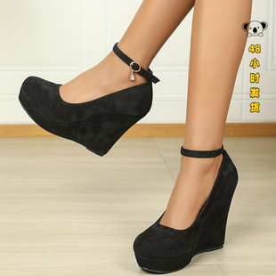N 62797 Mary Jane Platform Wedge Shoes ���������¸�Ь