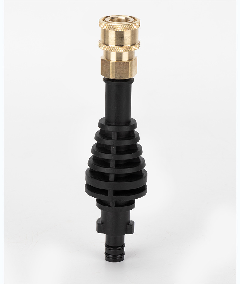 Cross-Border Copper Connector Household Wireless Lithium Battery Car Washing Machine Short Rod Vickers Cleaning Machine Accessories Quick Connector Short Gun Rod