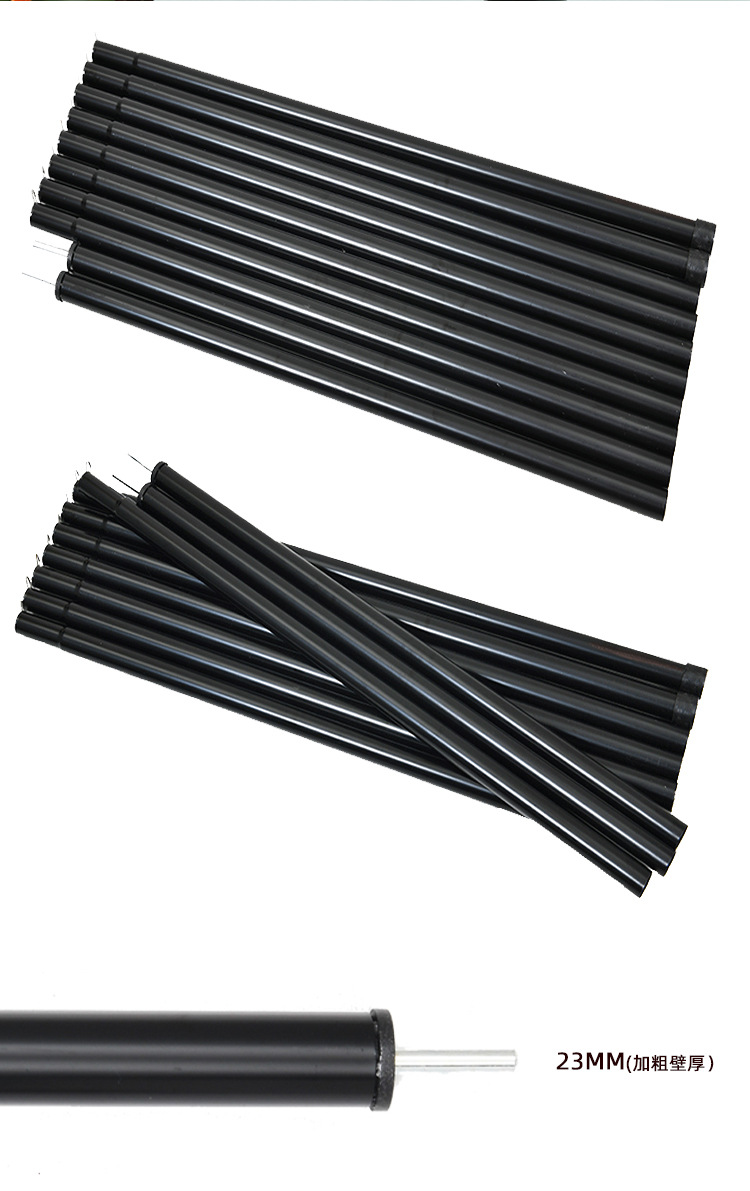 Outdoor canopy Pole 2m 2 diameter 22mm iron pipe thickened canopy support pole outdoor bracket accessories