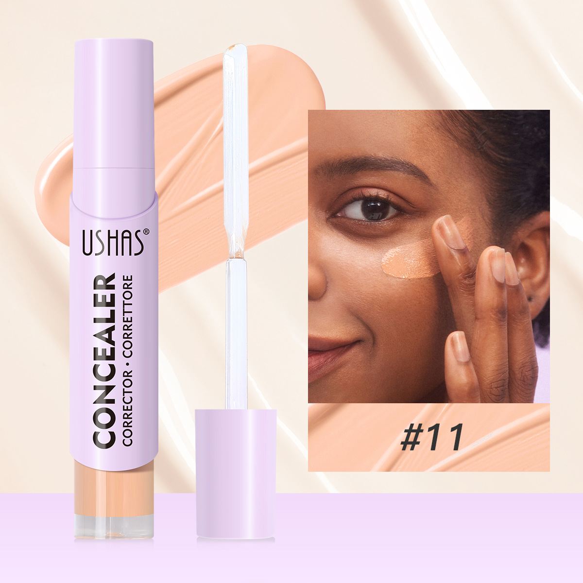 USHAS Cross-border Amazon 3D varilla de reparación de alto brillo varilla corrector brillo natural impermeable UC073B