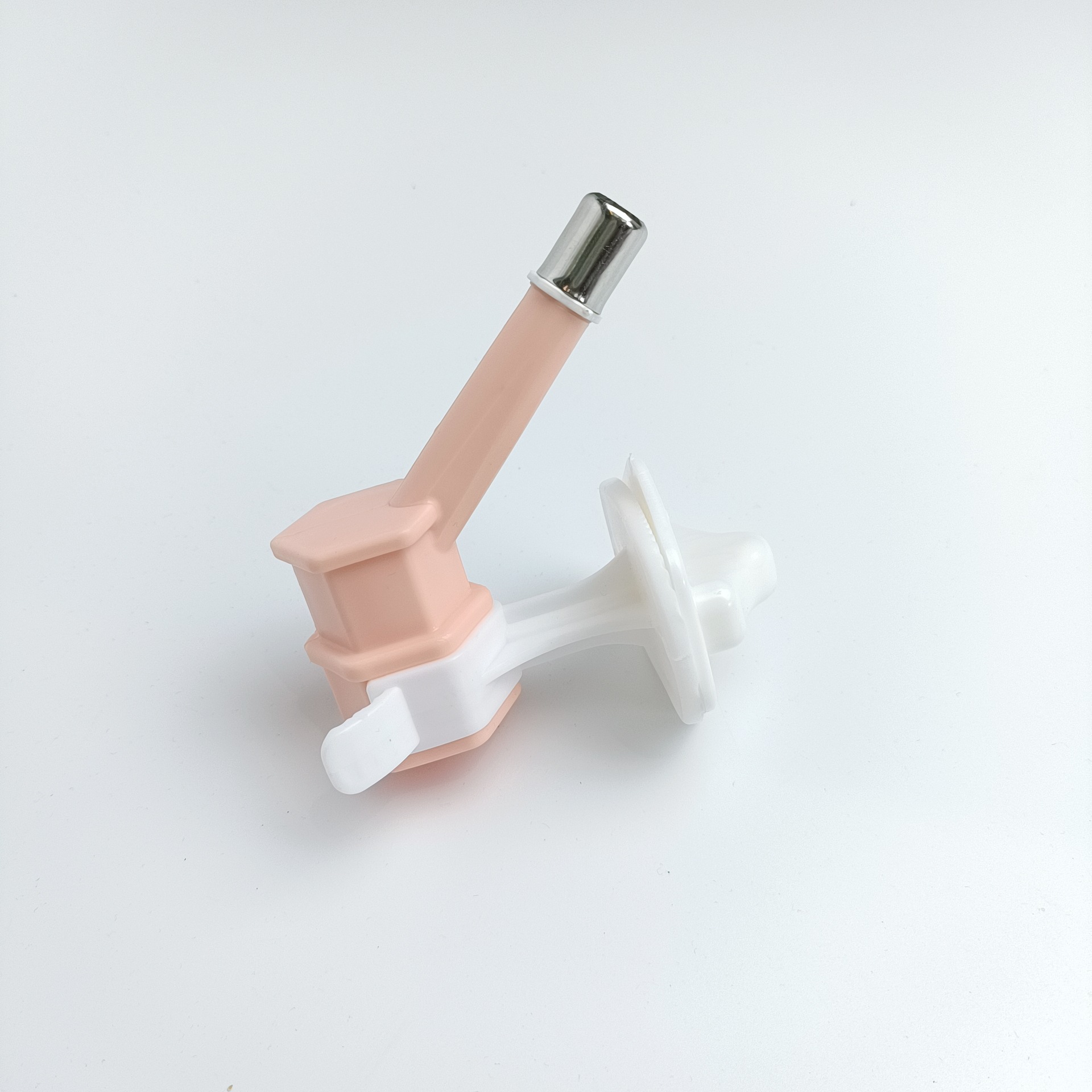 Botella de agua cabeza rosa