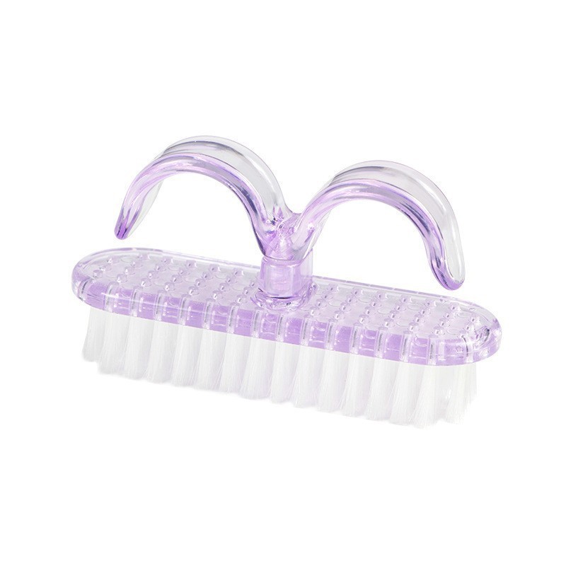 Brocha para Polvo de Manicura y Maquillaje de Nylon Suave para Limpieza de Uñas y Colorete