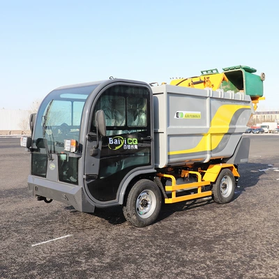 Elektrik zibil maşınları Street Sanitation Rear-Mounted Bucket Transport