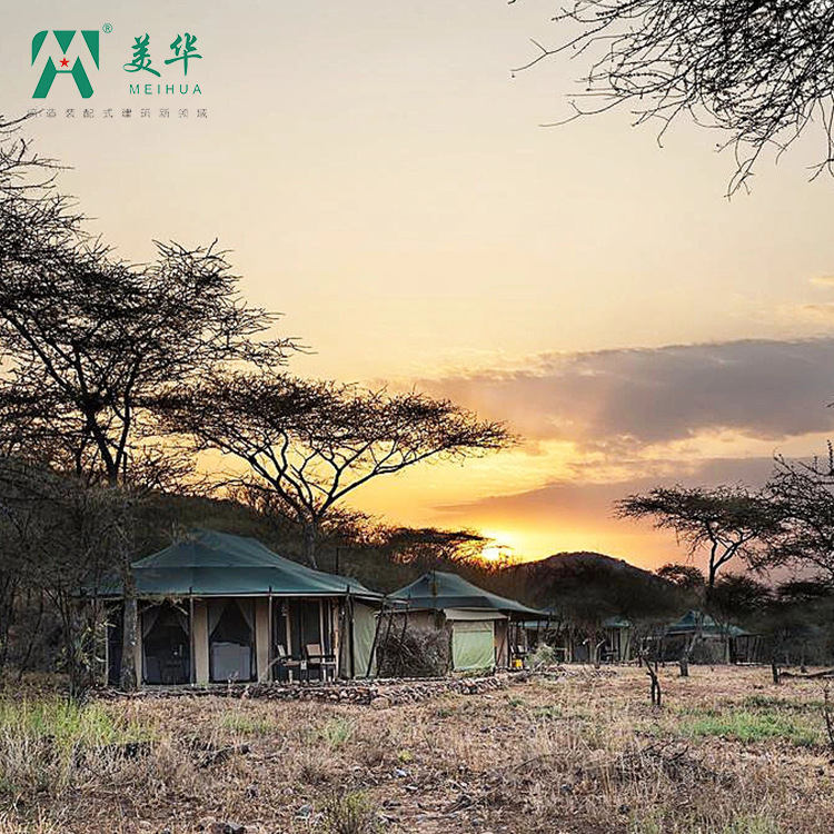 Camping de lujo en tiendas de campaña, restaurante de ocio al aire libre, casa de campo completa, hotel y alojamiento familiar, fabricante directo, lujo ligero y portátil.