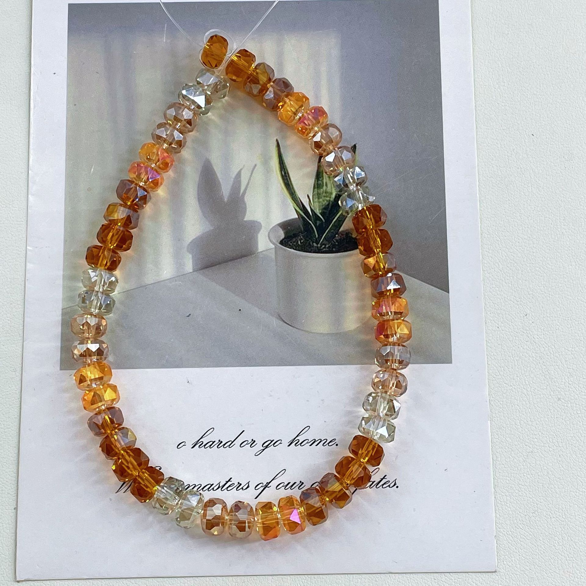 8mm Rainbow Wheel Jingjing Diy Jewelry Este embrión Vidrio Cristal Jewelry Pulsera Collar Moda Jewelry Accesorios dispersos