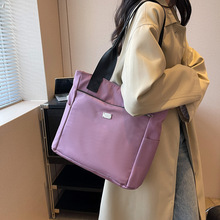 夏季新款托特包大容量帆布包包女牛津布包上班通勤女单肩包手提