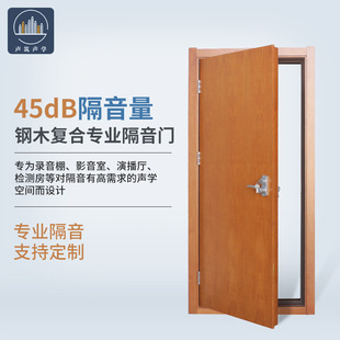 声筑声学钢木复合专业高分贝隔音门影音室录音棚检测房室内静音门-阿里巴巴