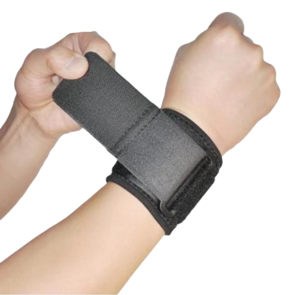 Elastic Compression Wrist Brace for Sprained Joints, Suitable for Sports Like Basketball and Badminton, Adjustable, Wrap-Around, Breathable Protective Bandage Wrist Brace