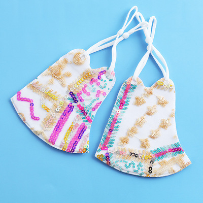 Star models Spring and summer Sequins Lace Mask Manufactor adjust dustproof ventilation Thin section . Mask wholesale