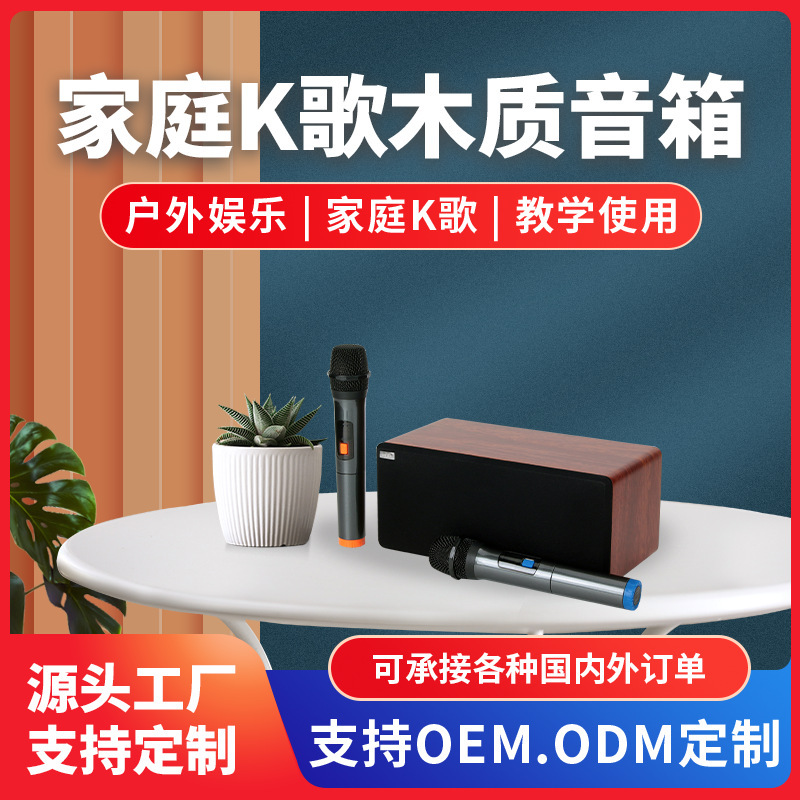 N-S10Mini Home Ktv Audio Set Singing Karaoke Home Karaoke Speaker All-In-One Machine Dual Microphone