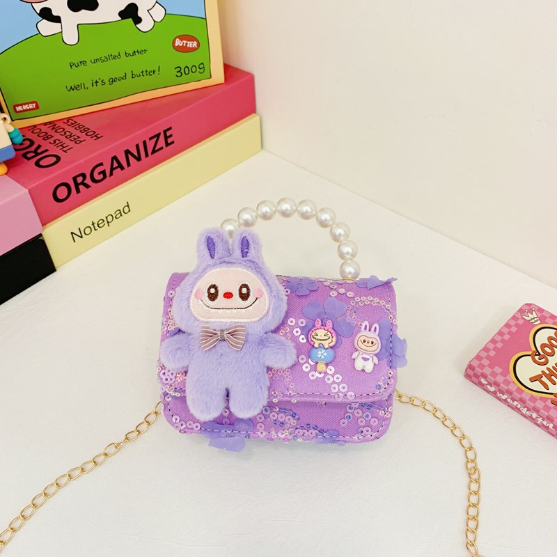 Bagos de perlas para niños 2024 nuevos bolsos para niños bolsos de mochila de niñas bolsos accesorios de princesa bolsos de viento de fragancia