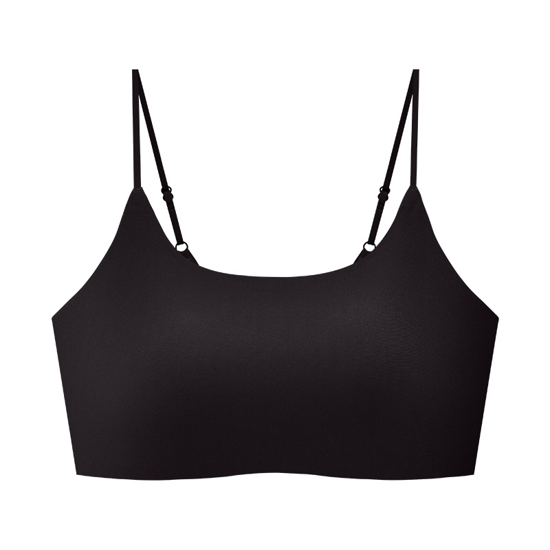 2026 nuevo chaleco de cinturón de papel sin huellas se puede usar ropa interior de mujer taza delgada gran pecho pequeño bra de espalda