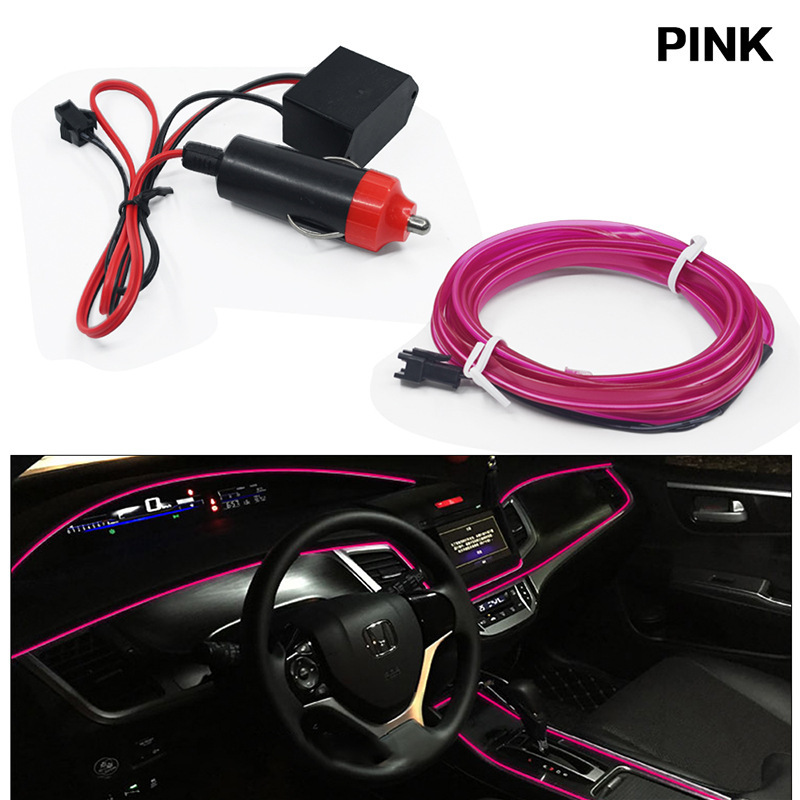 Car atmosphere light car interior led light bar usb atmosphere Cold Light Car modification wiring-free wireless light strip