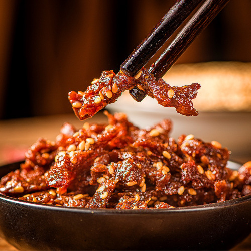 Hao Hao Cowboy Bone Flavored Spicy Cable Hand-Torn Vegetarian Spicy Snack for Gen X Nostalgia Snacks 30 Bags/medium package