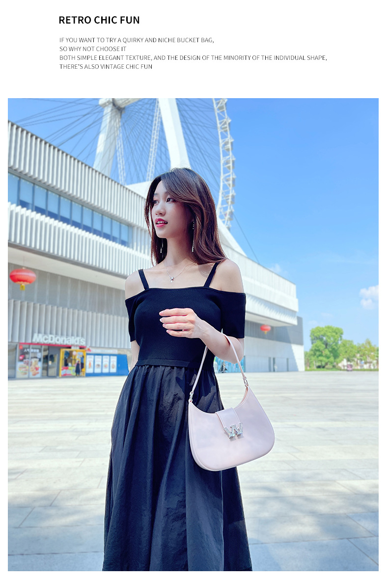Crossbody Small Square Handle Bag For Women Versatile Shoulder Bag_voghion.com