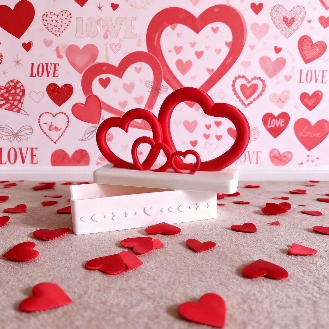 Spersonalizowane pudełko prezentowe w kształcie serca na Walentynki_voghion.com