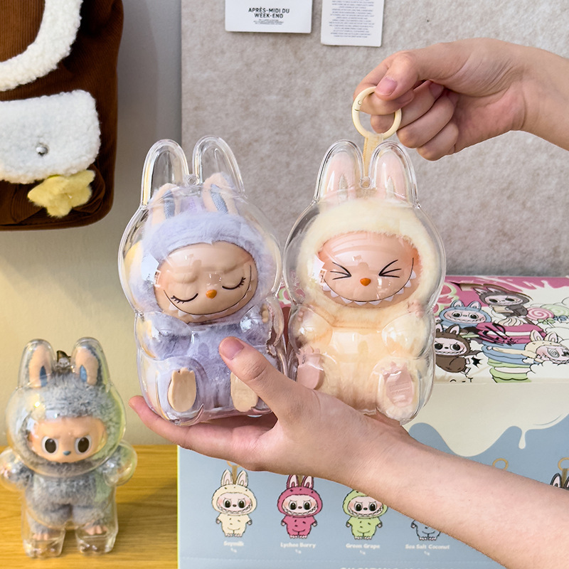 Labubu Labubu High-Energy Dustproof Shell Vinyl Face Transparent Protective Case Toy Popmart Protective Case Labubu Labubu High-Energy Dustproof Shell Vinyl Face Transparent Protective Case Toy Popmart Protective Case