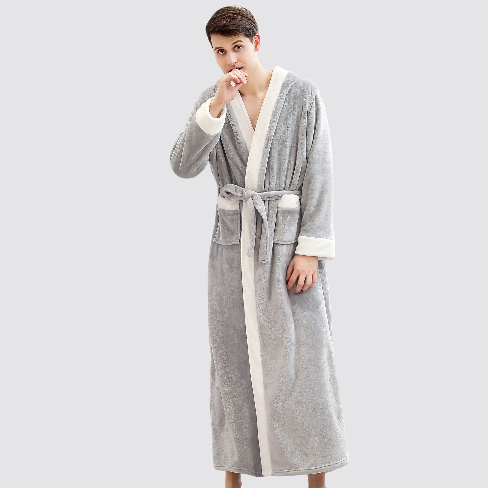 Comercio exterior transfronterizo exclusivo deseo al por mayor Amazon eBay mismo fabricante de estilo camisón de otoño e invierno camisón largo de las mujeres