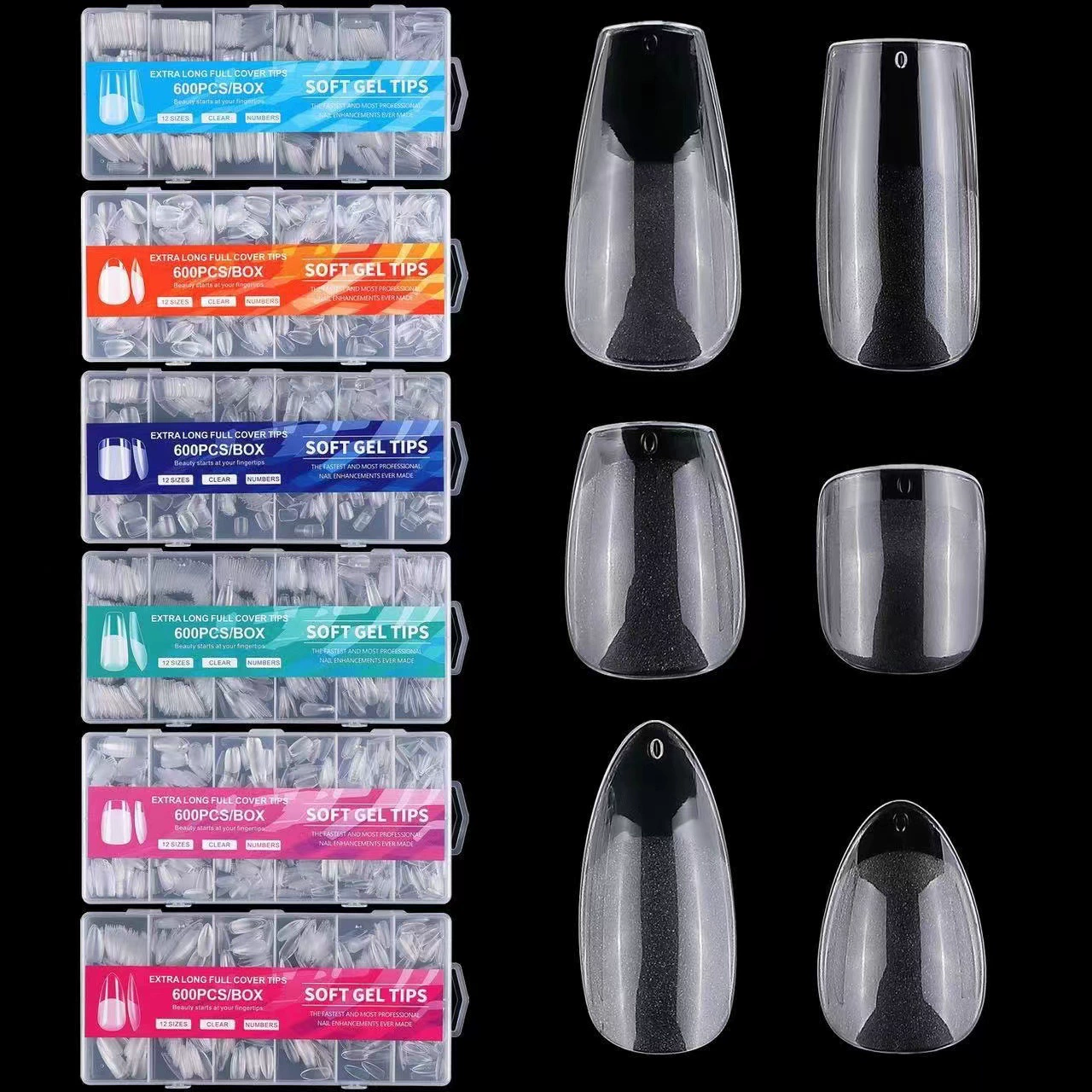 Популярные накладные ногти для трансграничной торговли, не требуют шлифовки, тонкие, полуматовые, без следов, в европейском и американском стиле, матовые накладные ногти, оптовая продажа от производителя.