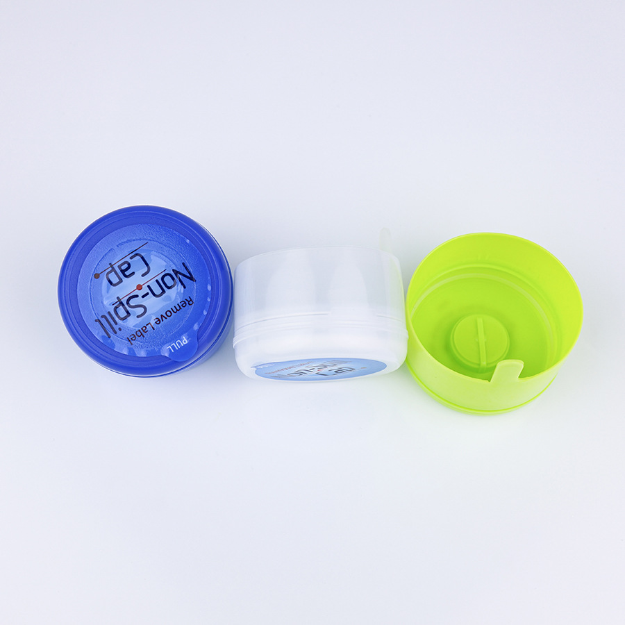 源头工厂批发一次性饮用水桶盖全新料pe盖矿泉水桶密封盖贴膜盖