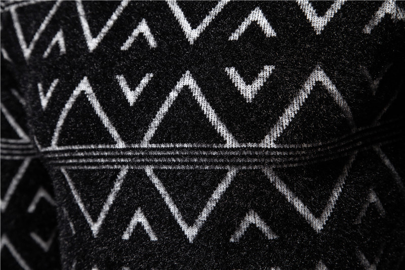 Pulls d'hiver pour hommes, tricots, coupe ajustée, sous-couche, pull, haut imprimé à rayures à col rond tendance_voghion.com