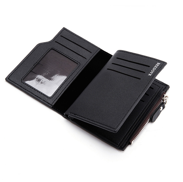 Men's Solid Color Pu Leather Open Wallets display picture 2