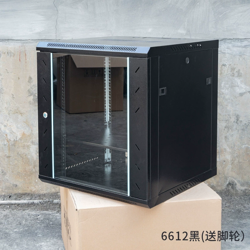Thickened 12U network cabinet wall-mounted monitoring amplifier switch weak current box 19-inch audio cabinet floor-standing