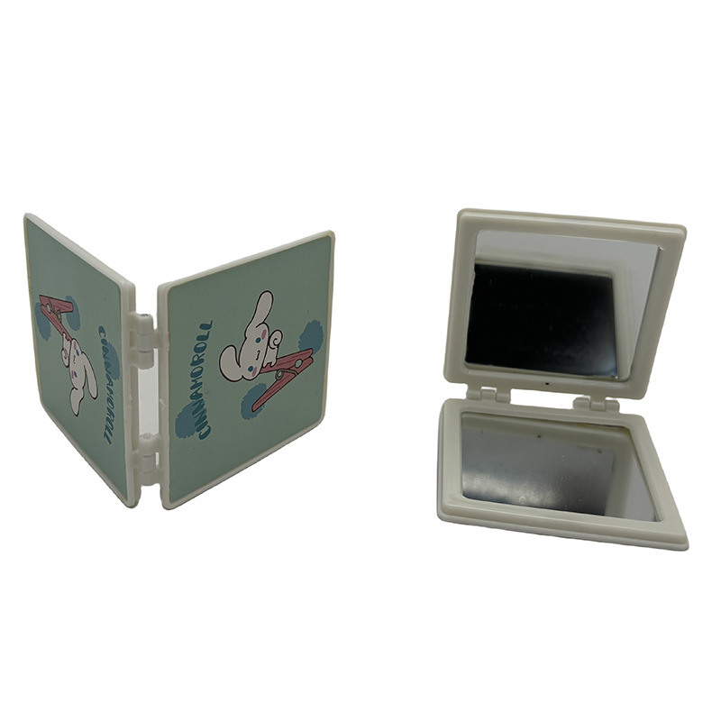 I1211 B- 02 espejo de maquillaje cuadrado espejo de belleza espejo de viaje espejo portátil espejo plegable Yiwu 2 yuanes tienda
