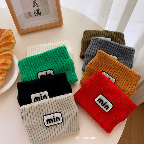 Wool knitted hairband  new autumn and winter forehead protection and forehead wiping sports hood women's warm confinement wide-brimmed headscarf