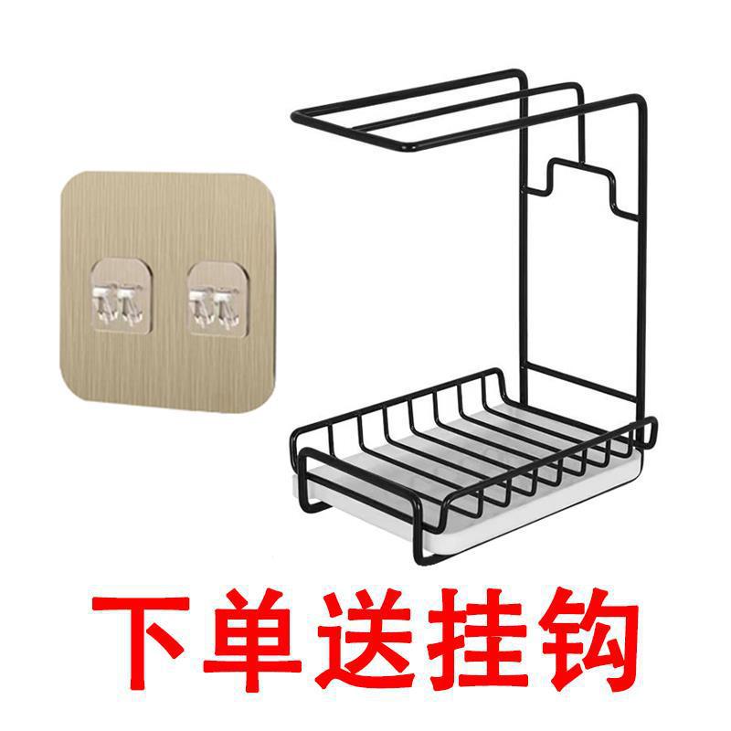 Toallas de toallas de cocina drenaje marco de agua sin agujeros de escritorio colgado en la pared esponja toallas de cocina artículos de almacenamiento