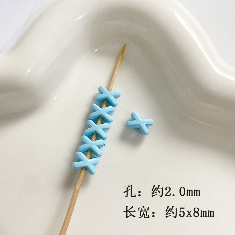 彩色xx隔珠马克龙色系diy串珠配件手机链包挂钥匙扣饰品项链包挂|undefined