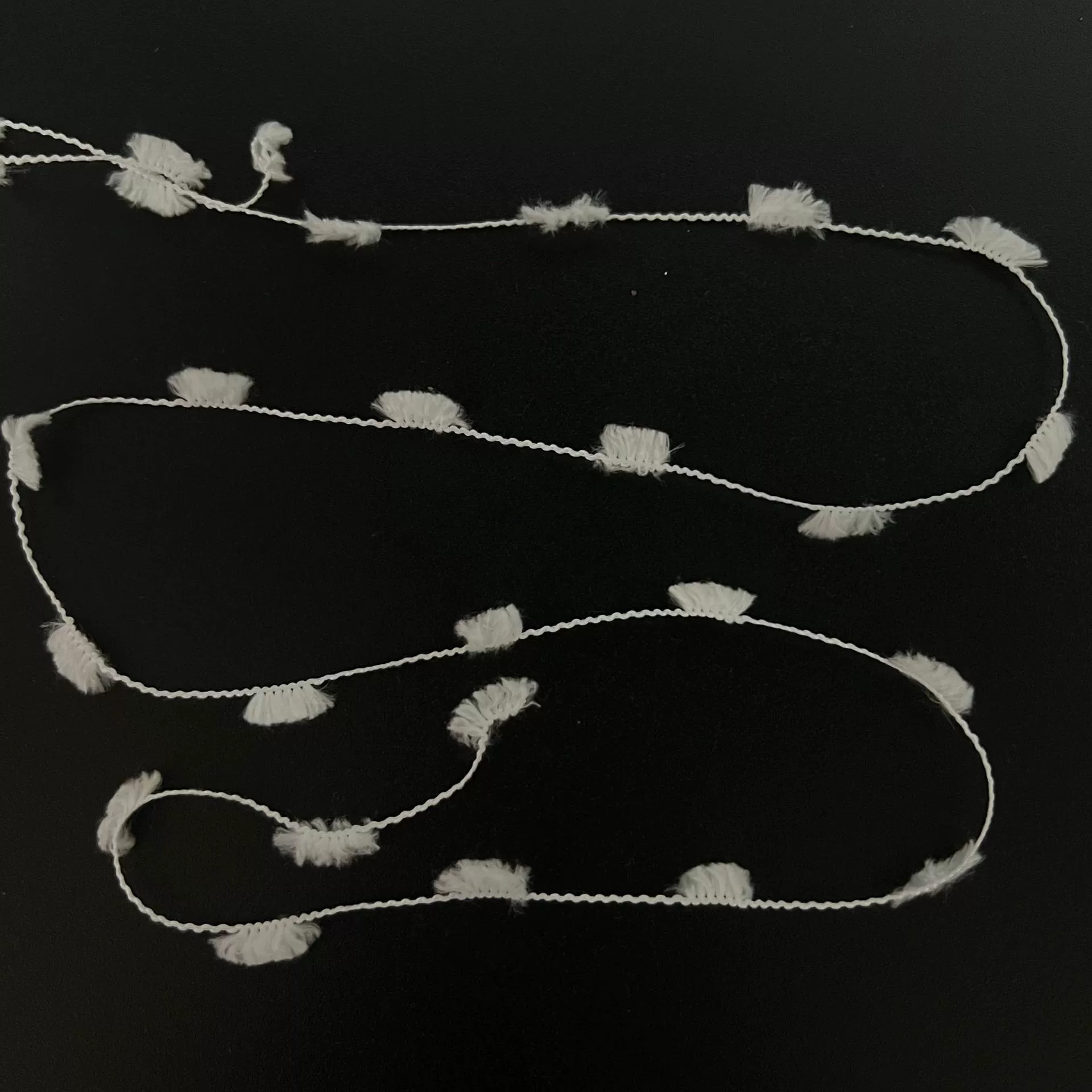 3.8 strand toothbrush yarn blended handwoven DIY raw material white blank fancy yarn Shaoxing manufacturing