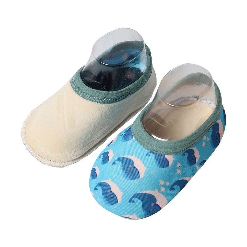 Primavera y verano piso calcetines nuevos niños infantiles antideslizante interior Niños y niñas bebé Niño Zapatos educación temprana zapatos calcetines de dibujos animados