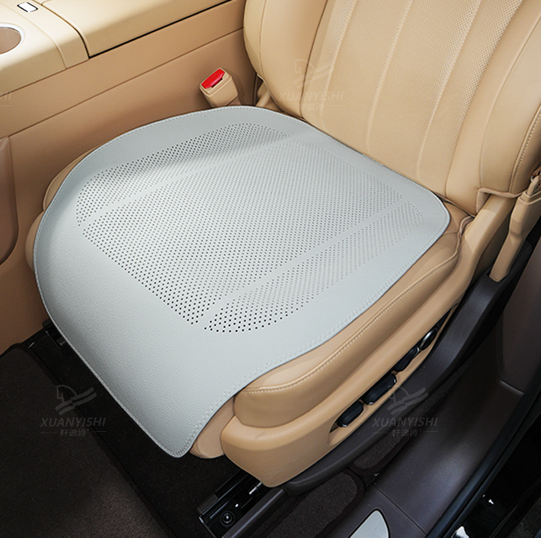 Summer thin padded extended perforated lychee pattern seat cushion, universal for business use, ideal for single-piece breathable non-slip seat pad