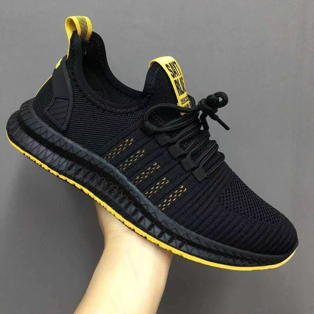 Breathable Flying Woven sneaker Men's Comfortable All-match Running Shoes Casual Simple Men's Shoes Fashion Trendy Student Shoes