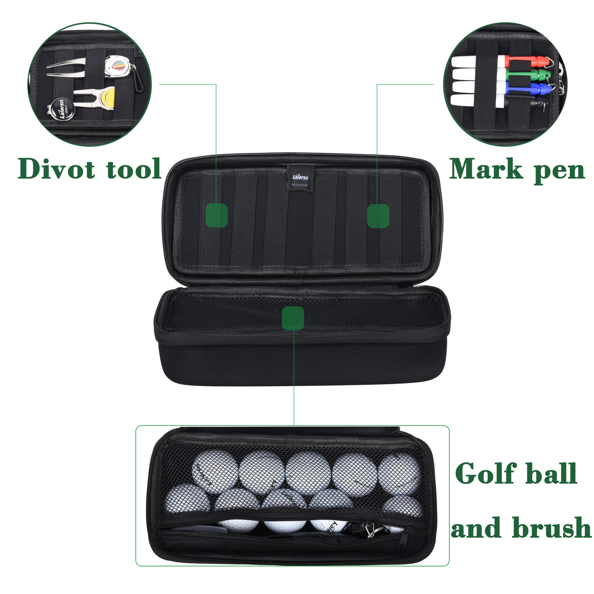 Kaiersn golf accesorios bolsa caja de guantes guantes caja de guantes bolsa de bolas bolsa TEE