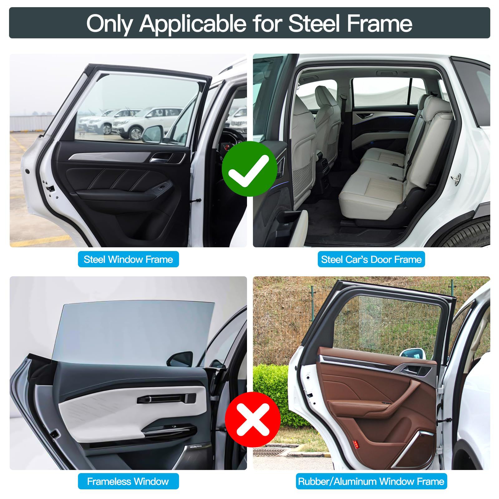 Cross-Border New Magnetic Privacy Car Window Cover Sunshade Blackout Mosaic Camping Curtain Insulated Car Sunshade