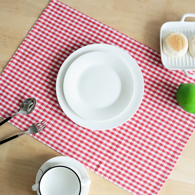 All-American style linen napkin and placemat, 100% cotton jacquard tea towel, dining mat, supports cross-border labeling and drop shipping